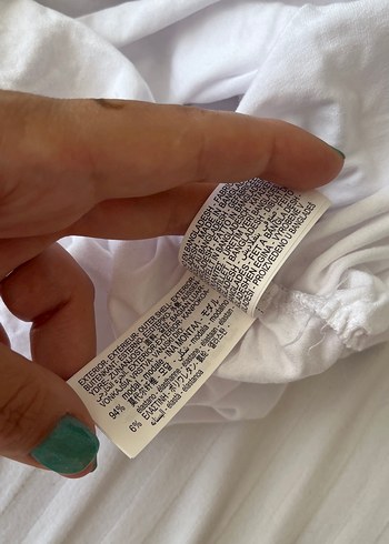 Beyaz Kolsuz Keten Dökümlü Bluz - Görsel 3