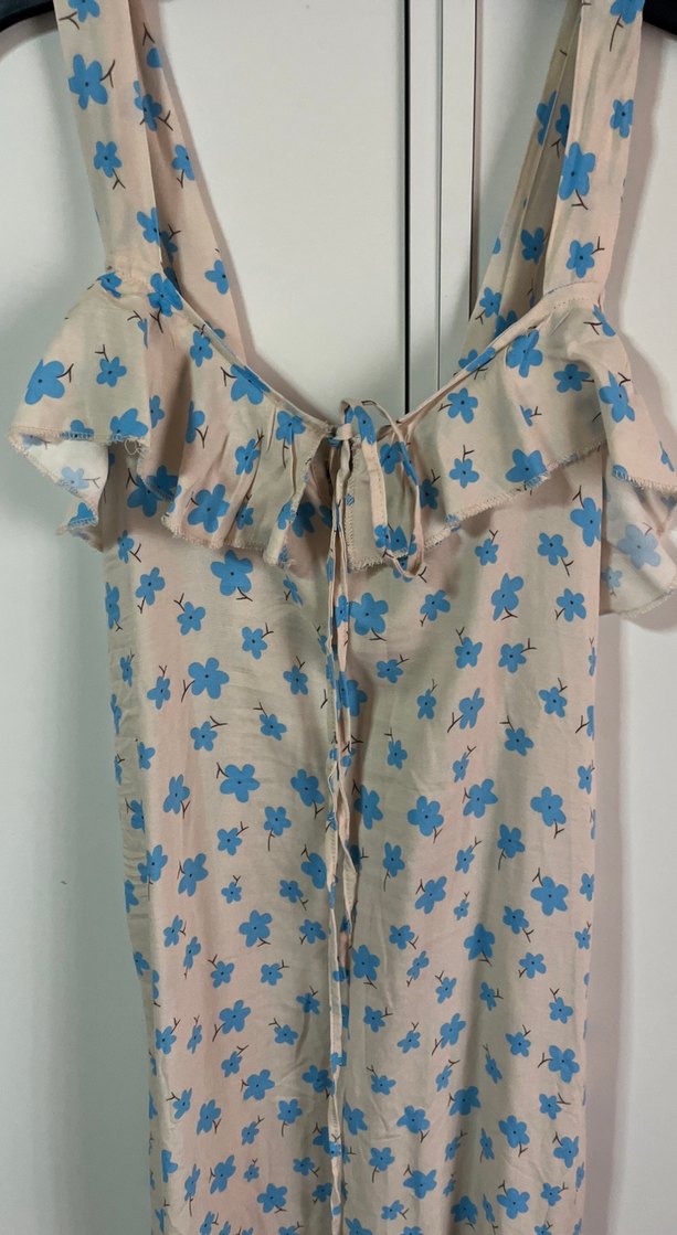 Bohem Rüzgarlı Uzun Kolsuz Elbise - Görsel 2