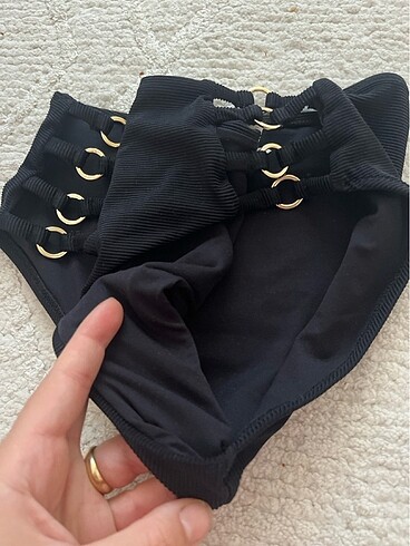 38 Beden siyah Renk Yüksek bel bikini
