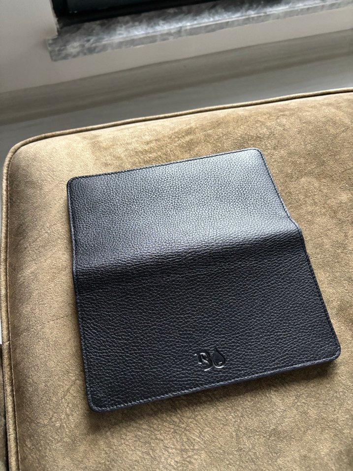 Siyah Orijinal Deri Kadın Cüzdanı - Görsel 3
