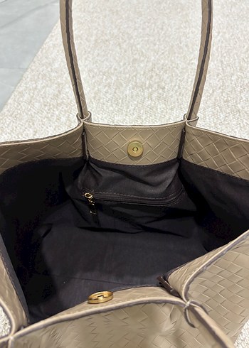 Kahverengi Deri Kadın Çanta - Görsel 5