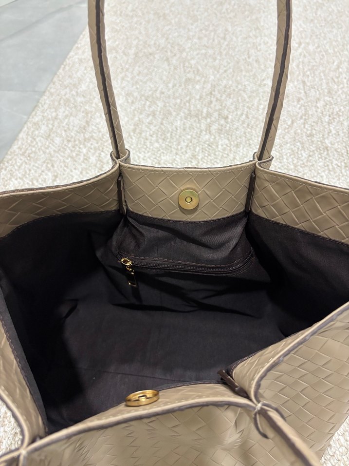 Kahverengi Deri Kadın Çanta - Görsel 5