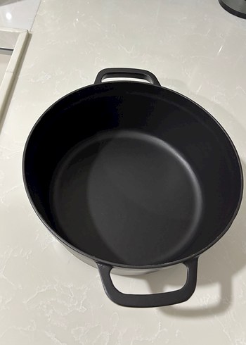 HECHA Marka Siyah Döküm Tencere Kapaklı - Görsel 7