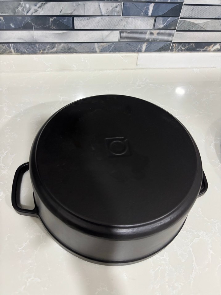 HECHA Marka Siyah Döküm Tencere Kapaklı - Görsel 5