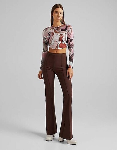 m Beden çeşitli Renk Bağcıklı crop top