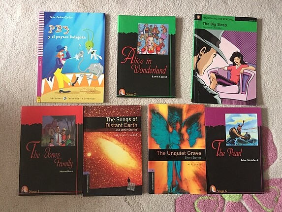 İngilizce pratik kitap/kısa öykü ve romanlar