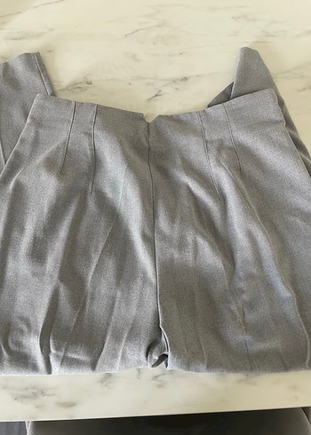xl Beden Gri Kadın Pamuk Kumaş Pantolon