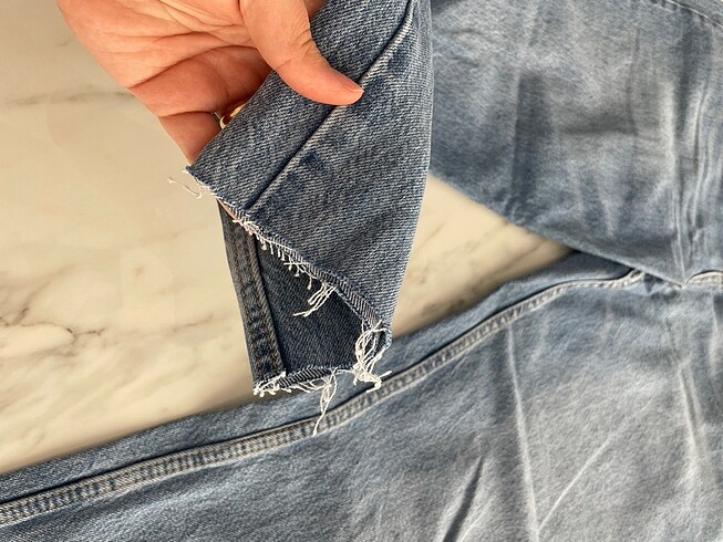40 Beden mavi Renk Mom jean
