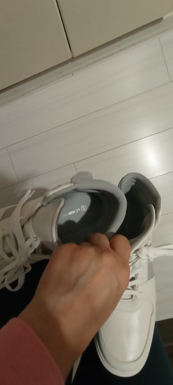 sıfır Beyaz Gri Bağcıklı erkek Spor Ayakkabı - Görsel 4