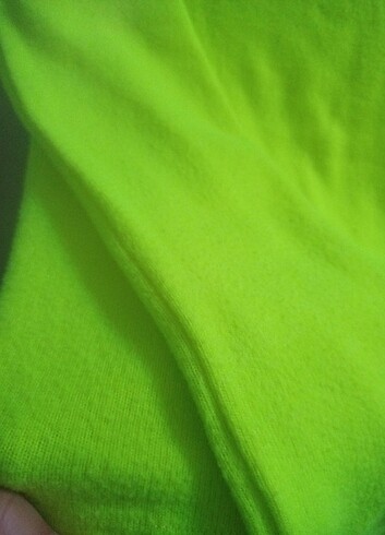 s Beden yeşil Renk Zara neon peluş triko