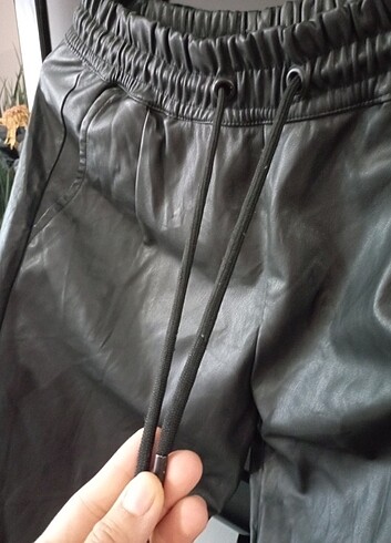 Deri pantolon beli lastikli - Görsel 3