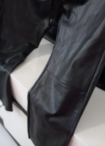 Deri pantolon beli lastikli - Görsel 4