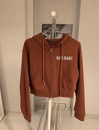 90?s baby kahverengi hırka