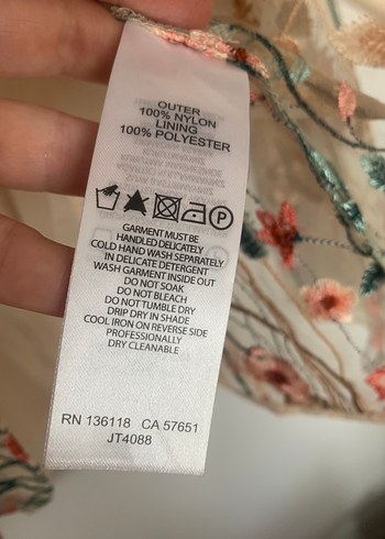 Nakışlı Transparan Uzun Kollu Bluz - Görsel 3