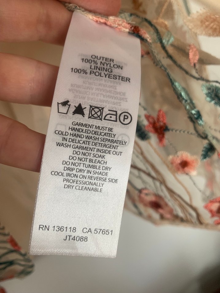 Nakışlı Transparan Uzun Kollu Bluz - Görsel 3