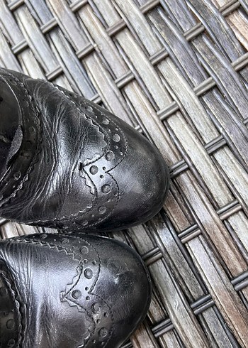Hotiç Siklik Ve Rahatlik Siyah Deri Brogue Ayakkabi