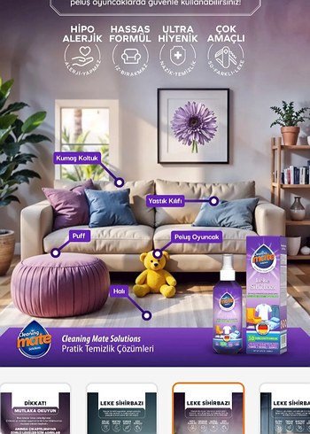 Leke Sihirbazı Temizleyici Sprey - Görsel 6