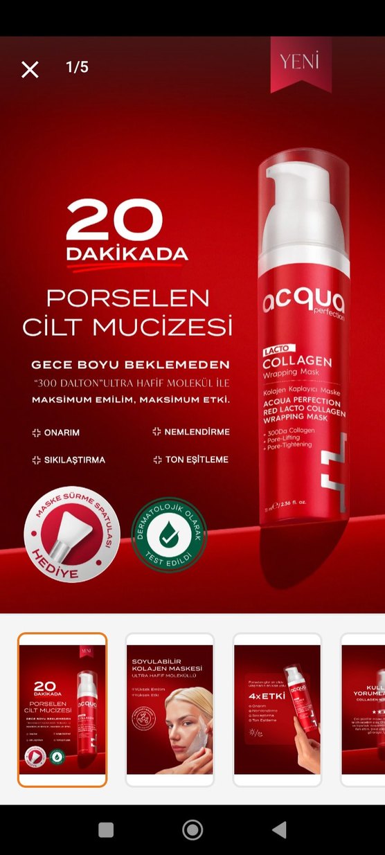 Acqua Kırışıklık Karşıtı Kollajen Nemlendirici - Görsel 2