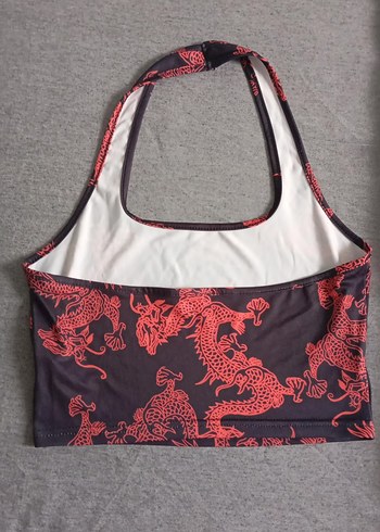 Kadın Gri Desenli Straplez Atlet
s beden - Görsel 2