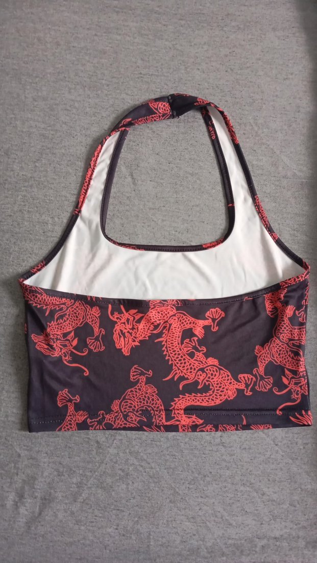 Kadın Gri Desenli Straplez Atlet
s beden - Görsel 2