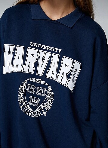 s Beden lacivert Renk KOTON MARKA HARVARD LİSANSLI SWEAT
