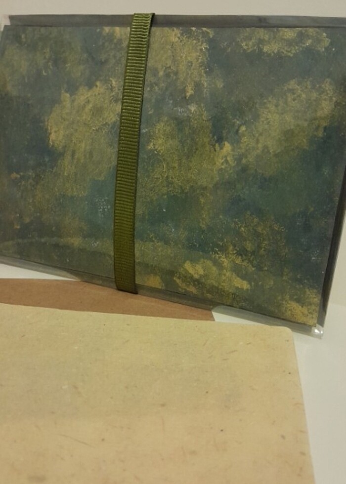 Yeşil ışıltılı hediyelik zarf - Görsel 4