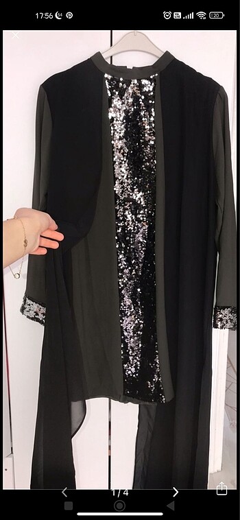Tesettür pul payet tunik