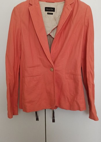 Massimo Dutti Massimo Dutti Nar çiçeği Kadın Midi Blazer Ceket