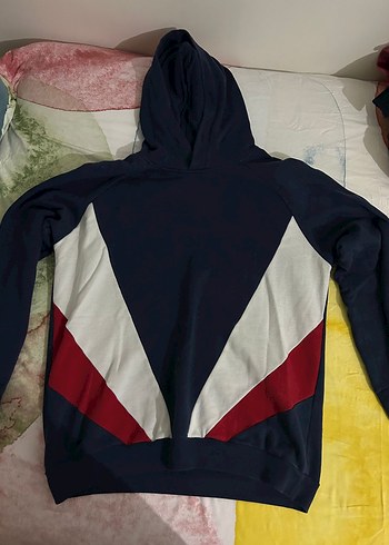 Erkek Çok Renkli Kapüşonlu Fermuarlı Sweatshirt