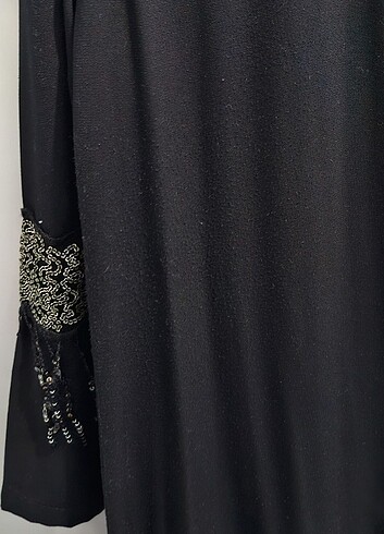 40 Beden siyah Renk Tesettür Abaya