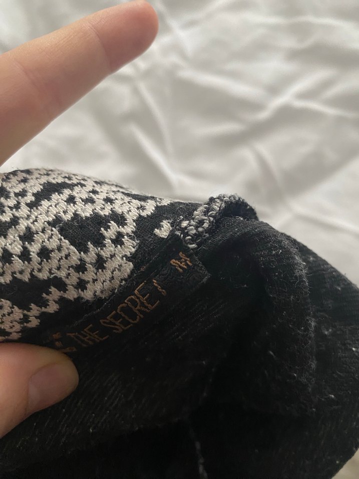 Desenli Örgü Bohem Etek - Görsel 4