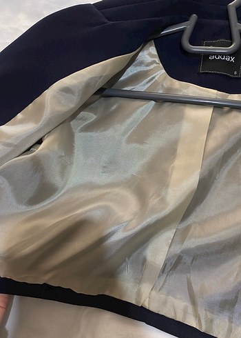 Addax Lacivert Düğmeli Kadın Blazer Ceket - Görsel 2