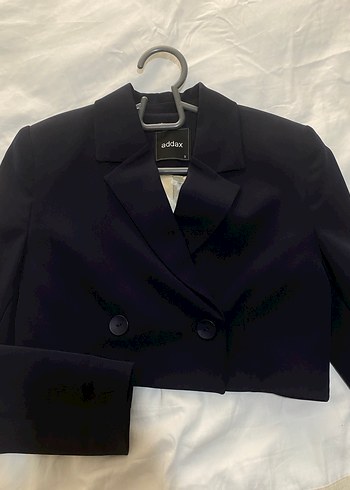 Addax Lacivert Düğmeli Kadın Blazer Ceket - Görsel 4