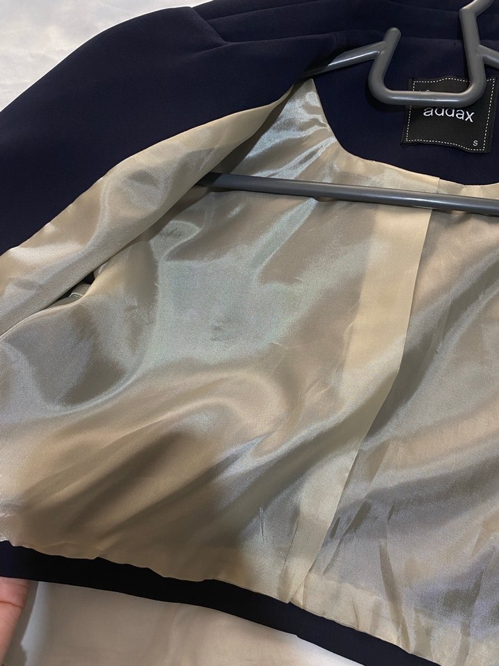 Addax Lacivert Düğmeli Kadın Blazer Ceket - Görsel 2