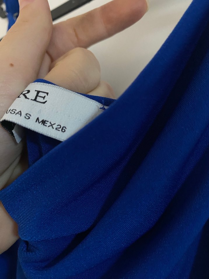 Lacivert Drapeli Uzun Kadın Elbise - Görsel 4