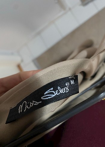 Boncuk İşlemeli Bej Bohem Midi Elbise - Görsel 6