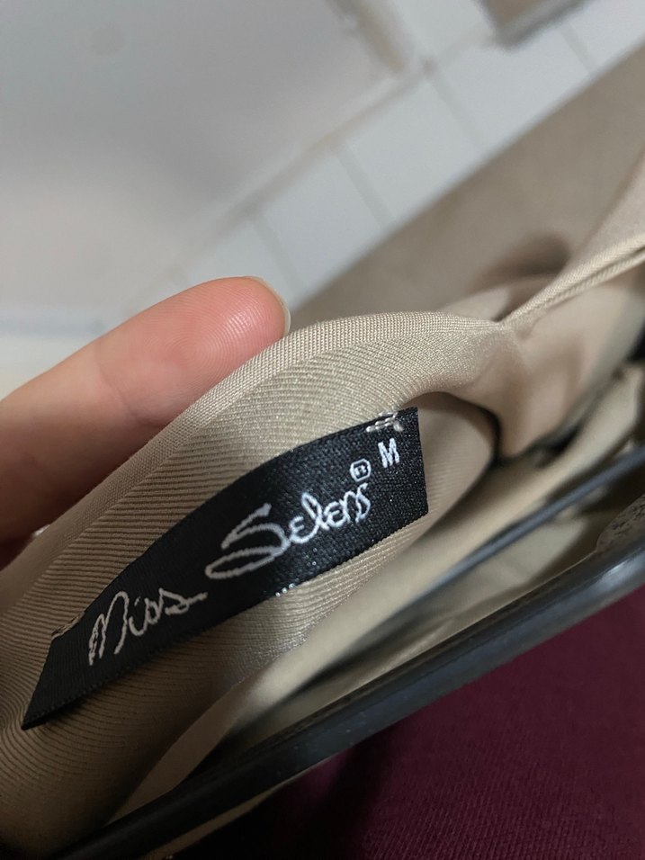 Boncuk İşlemeli Bej Bohem Midi Elbise - Görsel 5