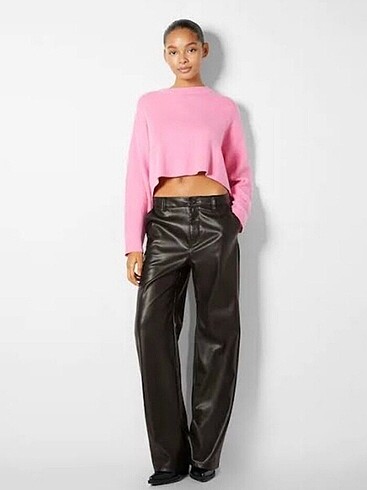 bershka deri pantolon