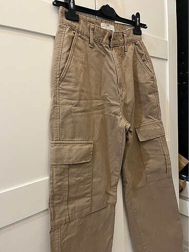 36 Beden camel Renk Stradivarius kargo pantolon