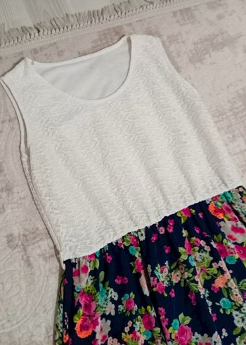 Çiçek Desenli Bohem Uzun Elbise( hamile elbisesi) - Görsel 2