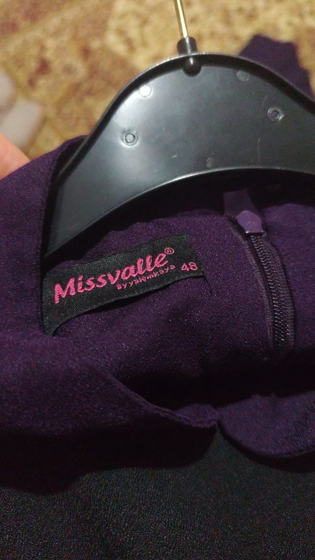 Bordo Uzun Kollu  Kadın Elbise - Görsel 3