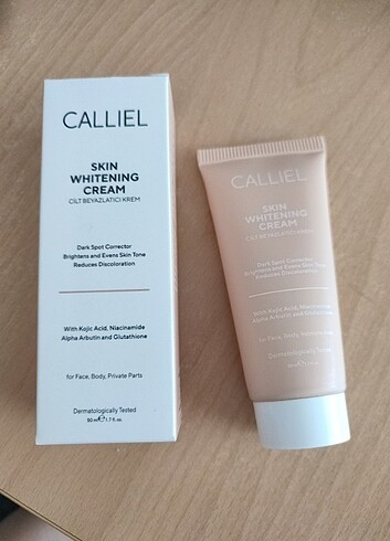 Calliel cilt beyazlatıcı krem