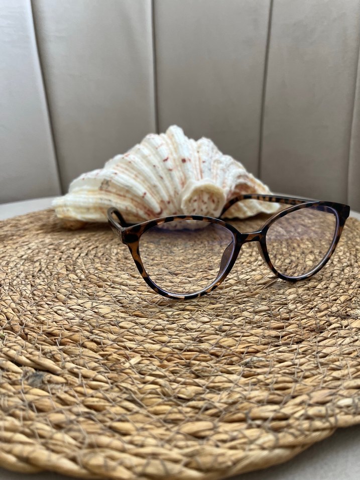 Boncuk Detaylı Bohem Kahverengi Gözlük - Görsel 5