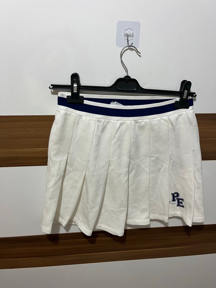 Tenis Beyaz Pilili Mini Etek - Görsel 3