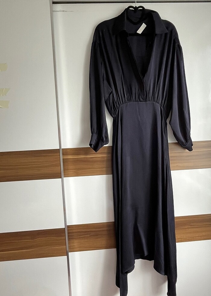 Beymen laciver saten elbise - Görsel 2