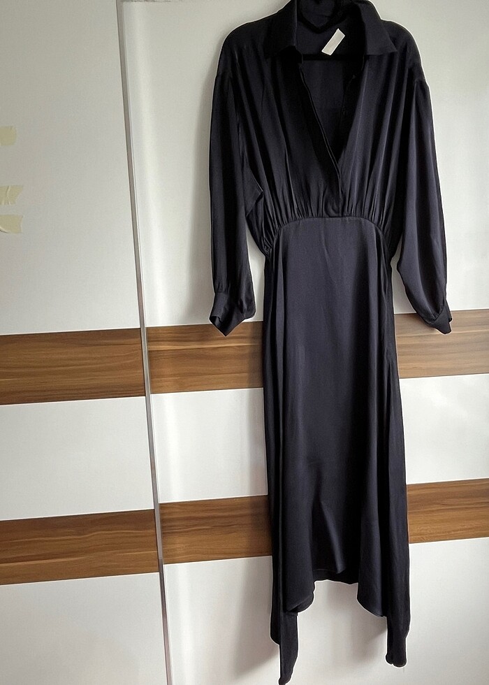 Beymen laciver saten elbise - Görsel 3