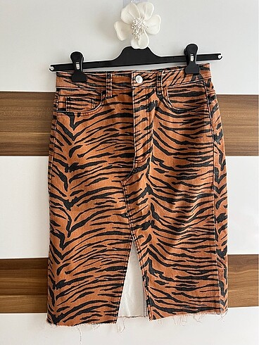 m Beden çeşitli Renk Zebra kahve jean etek