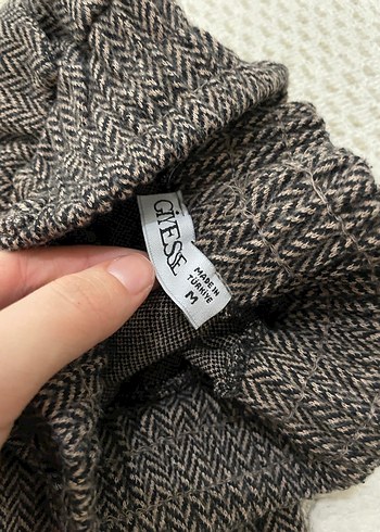 Gri Midi Kumaş Kadın Pantolon - Görsel 2