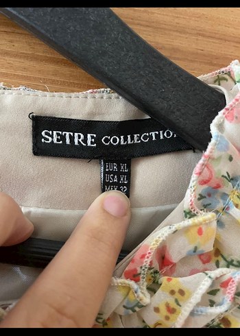 Bej Midi Vintage Yaka Fırfırlı Elbise - Görsel 2