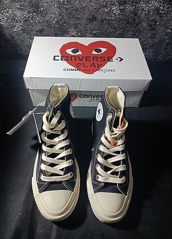 41 Beden siyah Renk Converse Comme Des Garçons play 